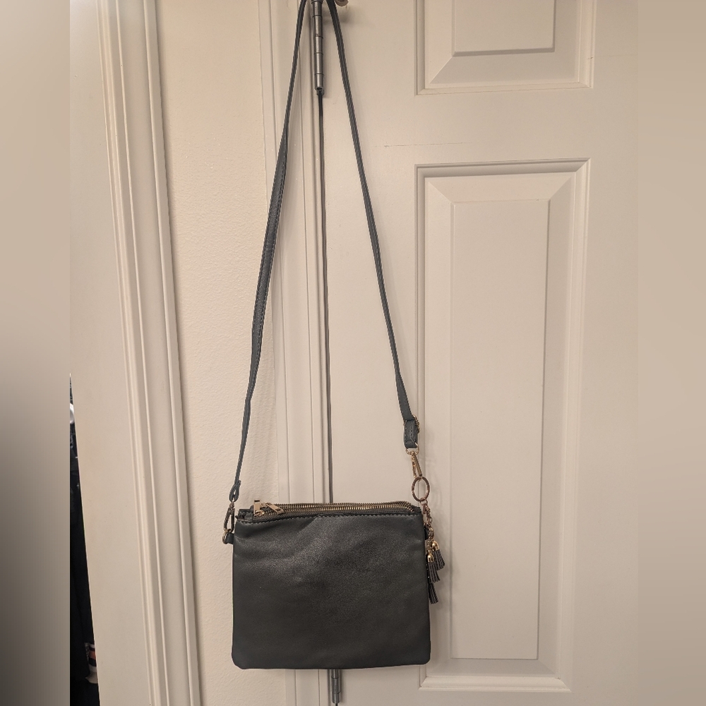 Gray Crossbody Bag
